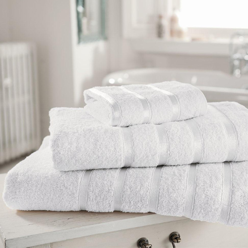 Kensington Towel Collection — Bath Towel — White