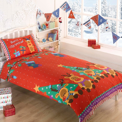 Christmas Kids Single Duvet Cover Set Assorted Designs