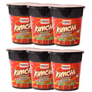 Yumsu Cup Noodles Kimchi Flavour 60g Assorted