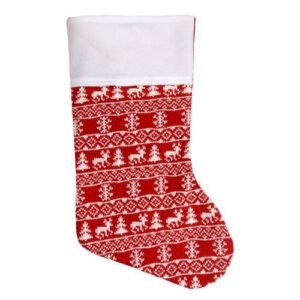 Festive Knitted Christmas Stocking 19"