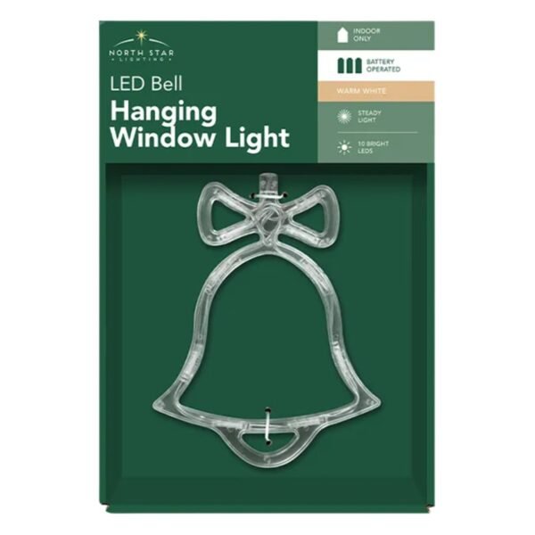 LED Battery Operated Christmas Window Hanger
