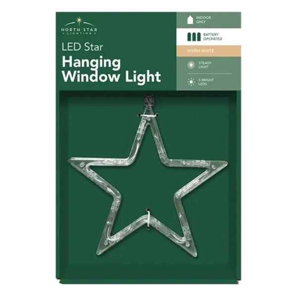 LED Battery Operated Christmas Window Hanger