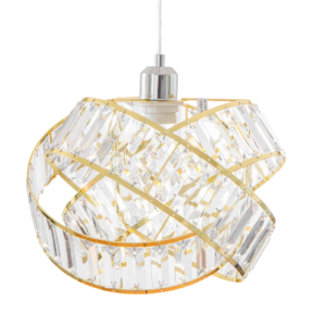Crystal 3 Tier Interlocking Lamp Shade 31cm Assorted Colours
