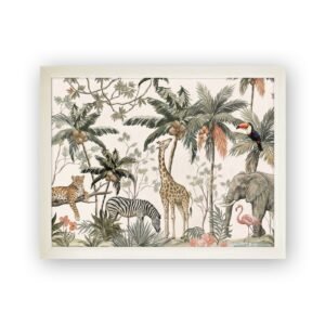 Animal Kingdom Print Lap Tray with Cushioned Base 45cm