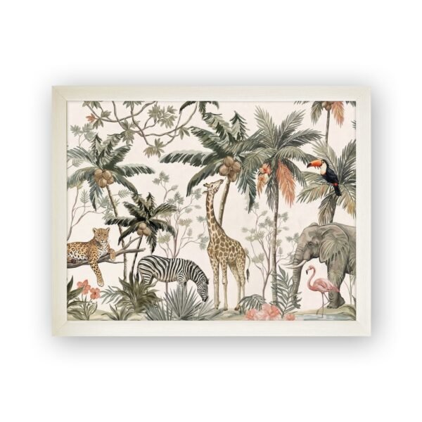 Animal Kingdom Print Lap Tray with Cushioned Base 45cm