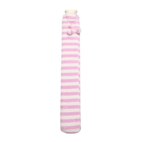 Long Hot Water Bottle Pink & Cream Stripes