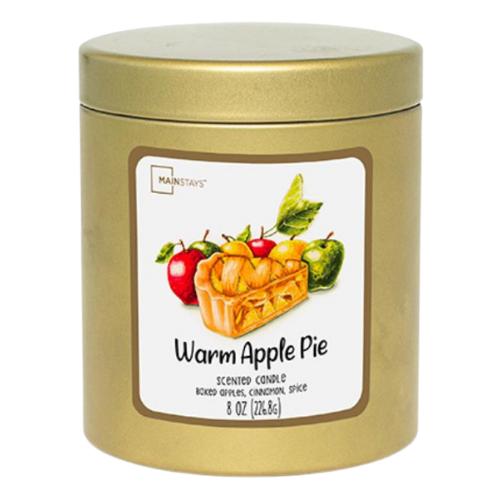 Mainstays Warm Apple Pie Gold Scented Candle 8oz (226g)