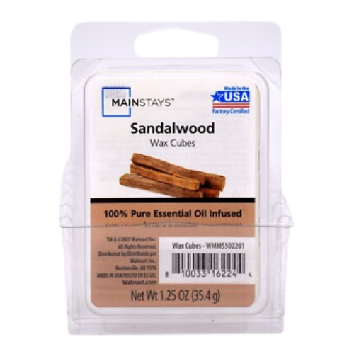 Mainstays Sandalwood Wax Melt Cubes 6 Pack 35.4g