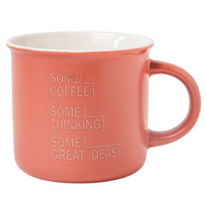 New Bone China Decal Coffee Quote Ceramic Mug 390ml Assorted Designs