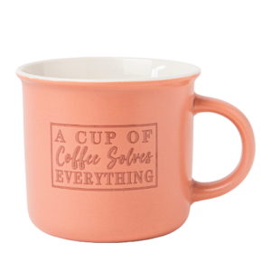 New Bone China Decal Coffee Quote Ceramic Mug 390ml Assorted Designs