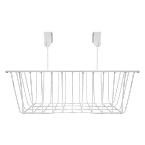 White Overdoor Storage Basket