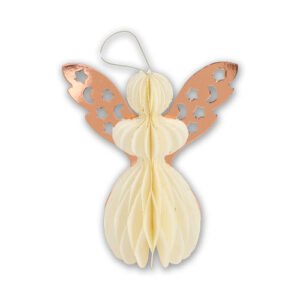 Honeycomb Angel Hanging Christmas Decoration