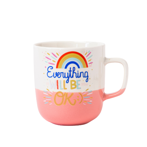 Positive Vibes Ceramic Mug 370ml Assorted Designs