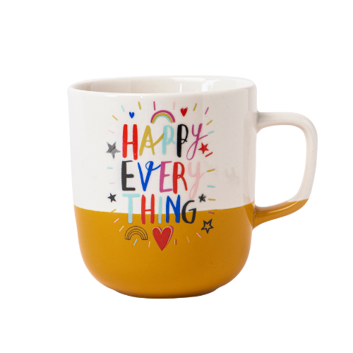 Positive Vibes Ceramic Mug 370ml Assorted Designs