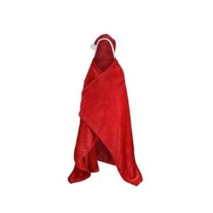 Kids Festive Christmas Cosy Hooded Santa Blanket
