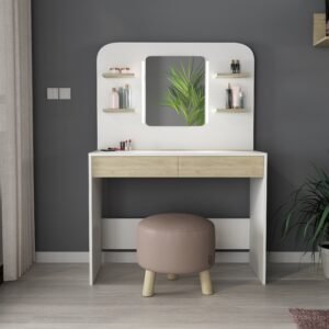 Secret Vanity Table Oak/White