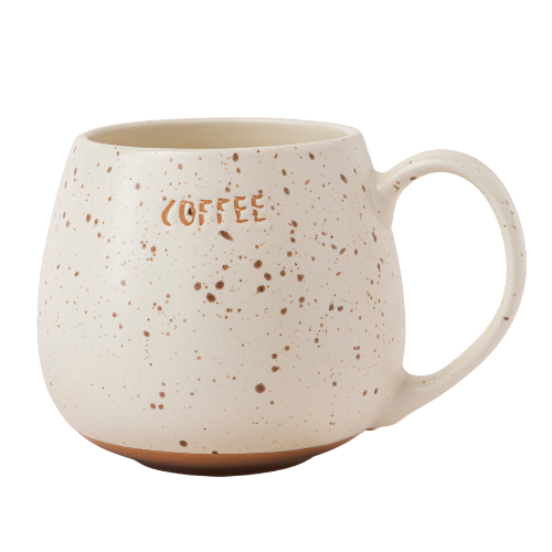 Speckled Cream Stoneware Rustic Texture Ceramic Coffee Mug 400ml