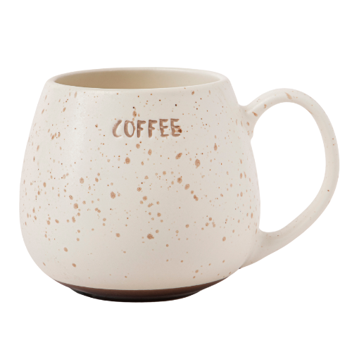 Speckled Cream Stoneware Rustic Texture Ceramic Coffee Mug 400ml