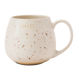 Speckled Cream Stoneware Rustic Texture Ceramic Coffee Mug 400ml