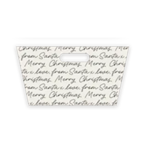 Christmas Cardboard Hamper Set 23cm x 18cm Assorted Designs