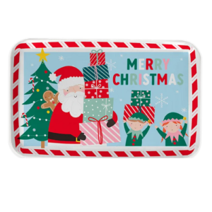 Christmas Plastic Serving Tray L29.5 × W19 Assorted Design