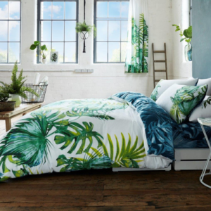 Tropical Leaf Printed Duvet Cover Set Assorted Sizes