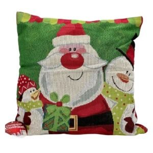 Christmas Santa & Festive Friends Cushion 46cm x 46cm