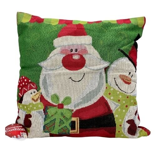 Christmas Santa & Festive Friends Cushion 46cm x 46cm