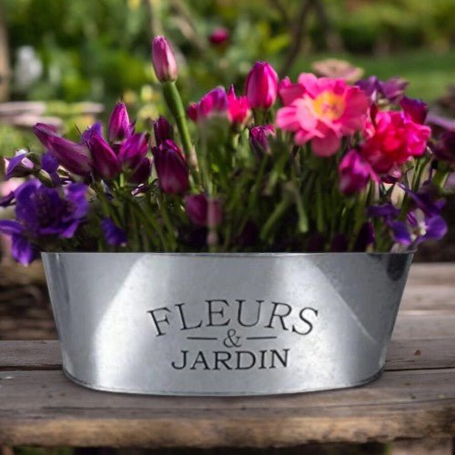Fleurs & Jardin Silver Aluminium Planter