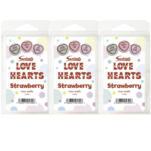 Swizzels Love Hearts Strawberry Wax Melts 12 Melts Assorted