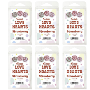 Swizzels Love Hearts Strawberry Wax Melts 12 Melts Assorted