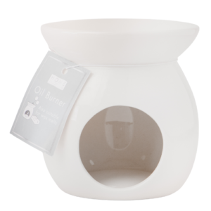 White Ceramic Oil Wax Melt Burner 10cm Assorted Pack Size