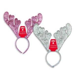 Christmas Reindeer Sequin Headband Assorted Colours