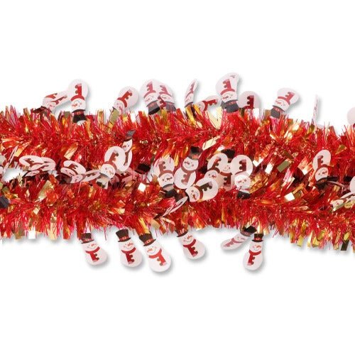 Christmas Snowman Tinsel 2 Metres