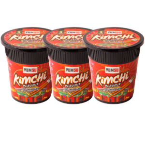 Yumsu Cup Noodles Kimchi Flavour 60g Assorted