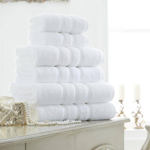 Zero Twist Towel Collection — Hand Towel — White
