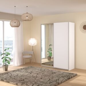 Swing White Mirrored Robe