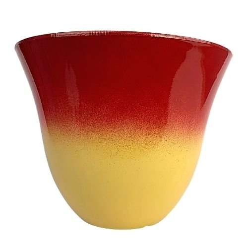 Red and Yellow Abigail Ombre Planter 29cm