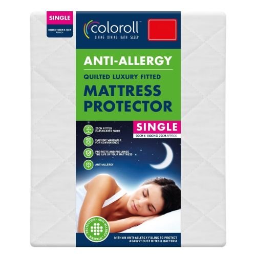 Coloroll Anti-Allergy Mattress Protector Single