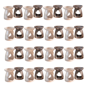 Deluxe Teardrop Pearlised Oil and Wax Melt Burner 14cm Assorted Colours