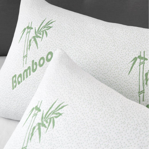 Bamboo Grey Memory Foam Pillow Orthopaedic Support & Breathable Comfort