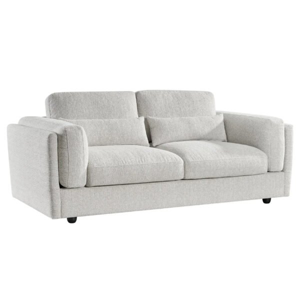 Barrie Fabric 3 Seater Sofa In Beige