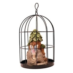 Birdcage Fairy Ornament Garden Decoration