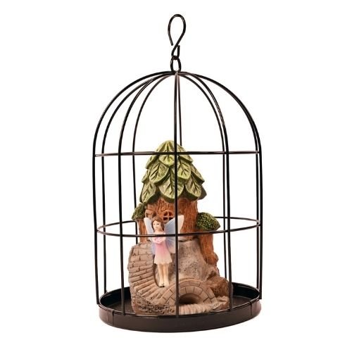 Birdcage Fairy Ornament Garden Decoration