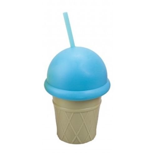 Pastel Ice Cream Drink Cup With Straw