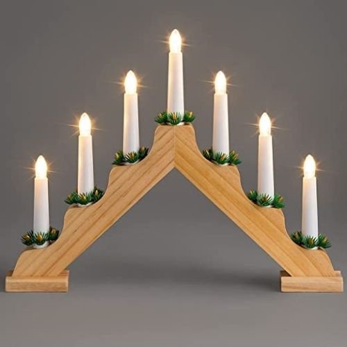Snow White Battery Operated Candle Bridge