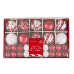 Candy Cane Luxury Christmas Tree Decorations 50 Pack