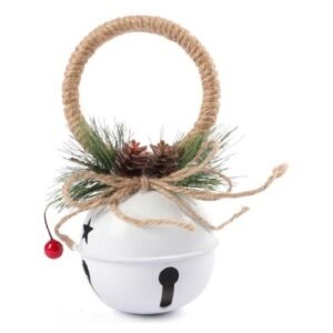 Christmas Bell Decoration with Rope Hanger