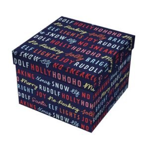 Printed Christmas Gift Box Set 3 Pack Assorted Designs