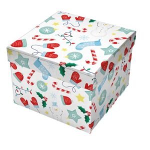 Printed Christmas Gift Box Set 3 Pack Assorted Designs